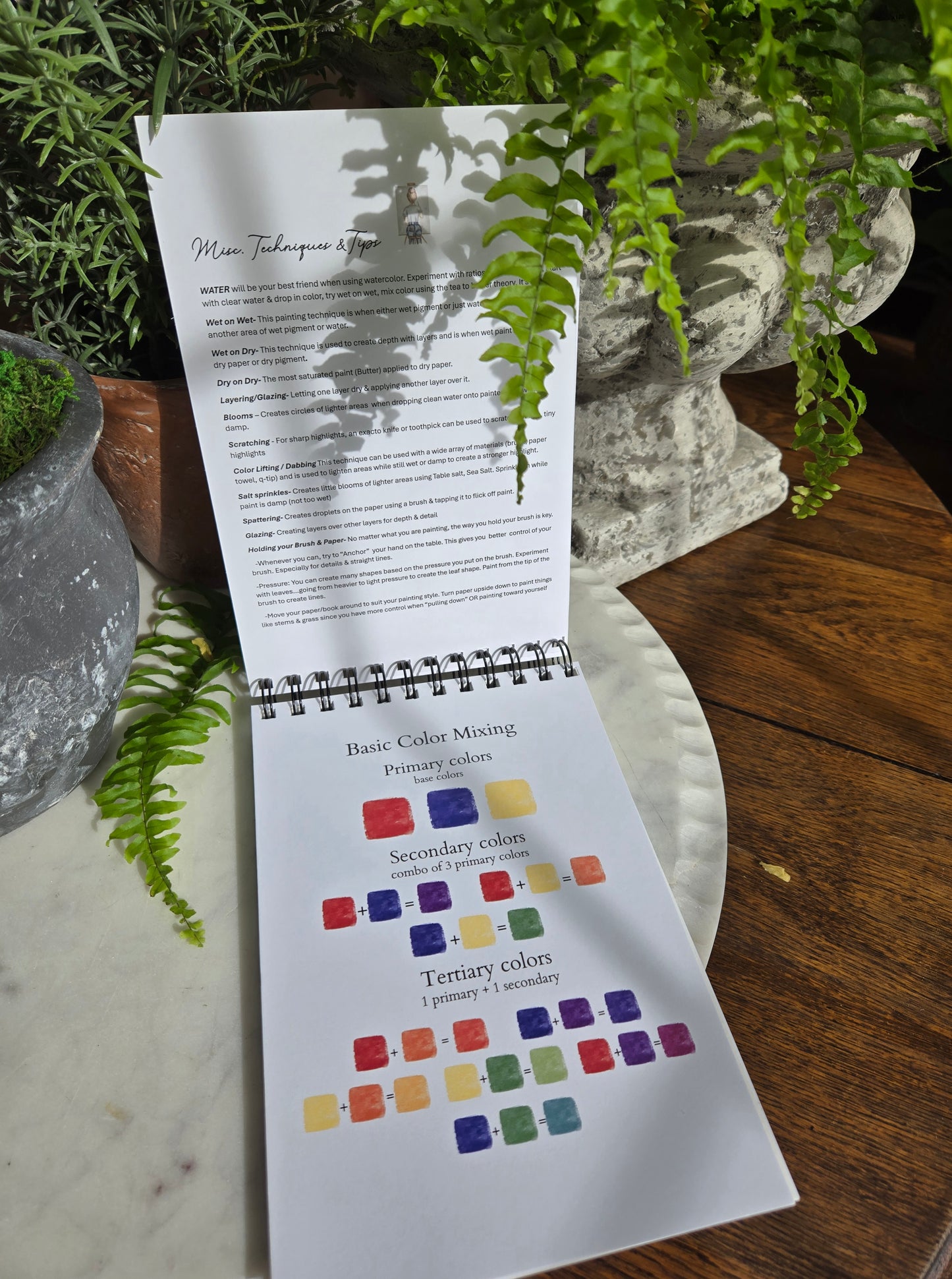 Workbook Houseplants Watercolor
