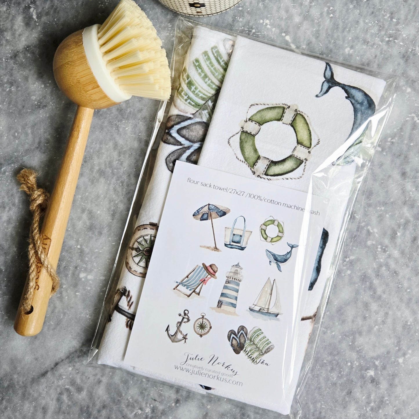 Seaside Tea Towel
