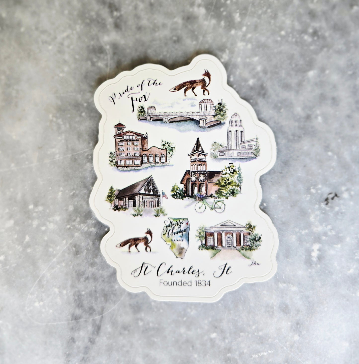 St Charles Sticker