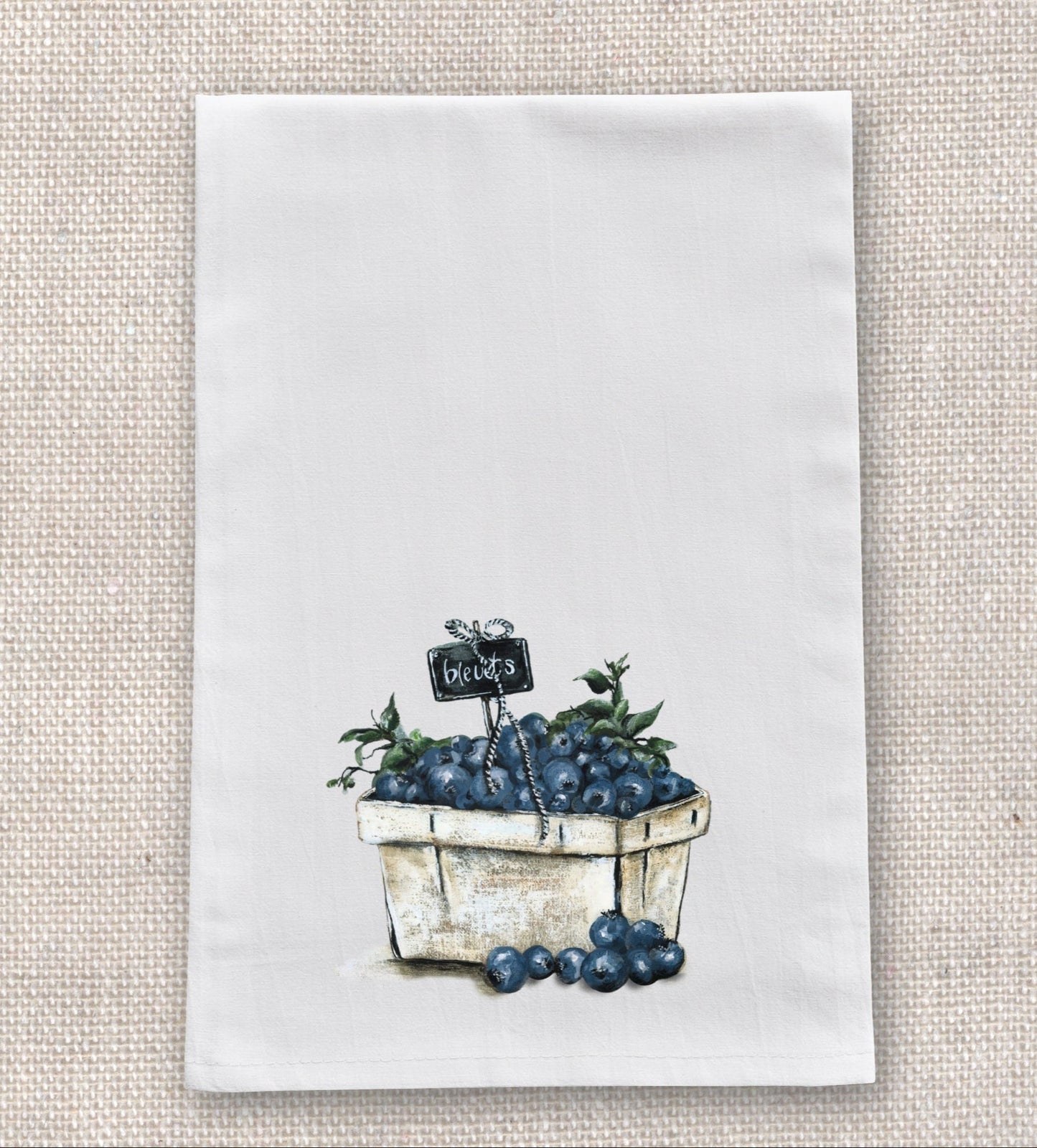 Blueberries Tea Towel
