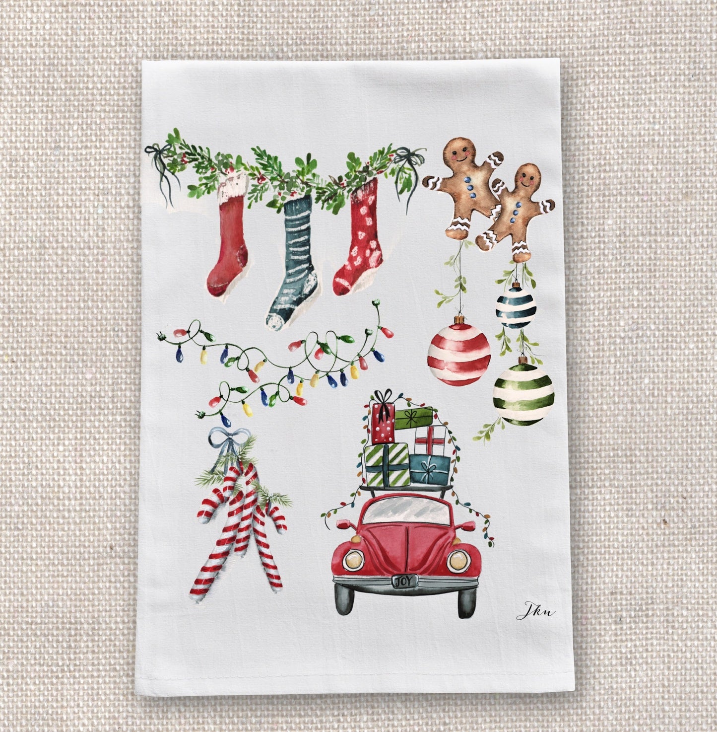 Christmas Fun Tea Towel