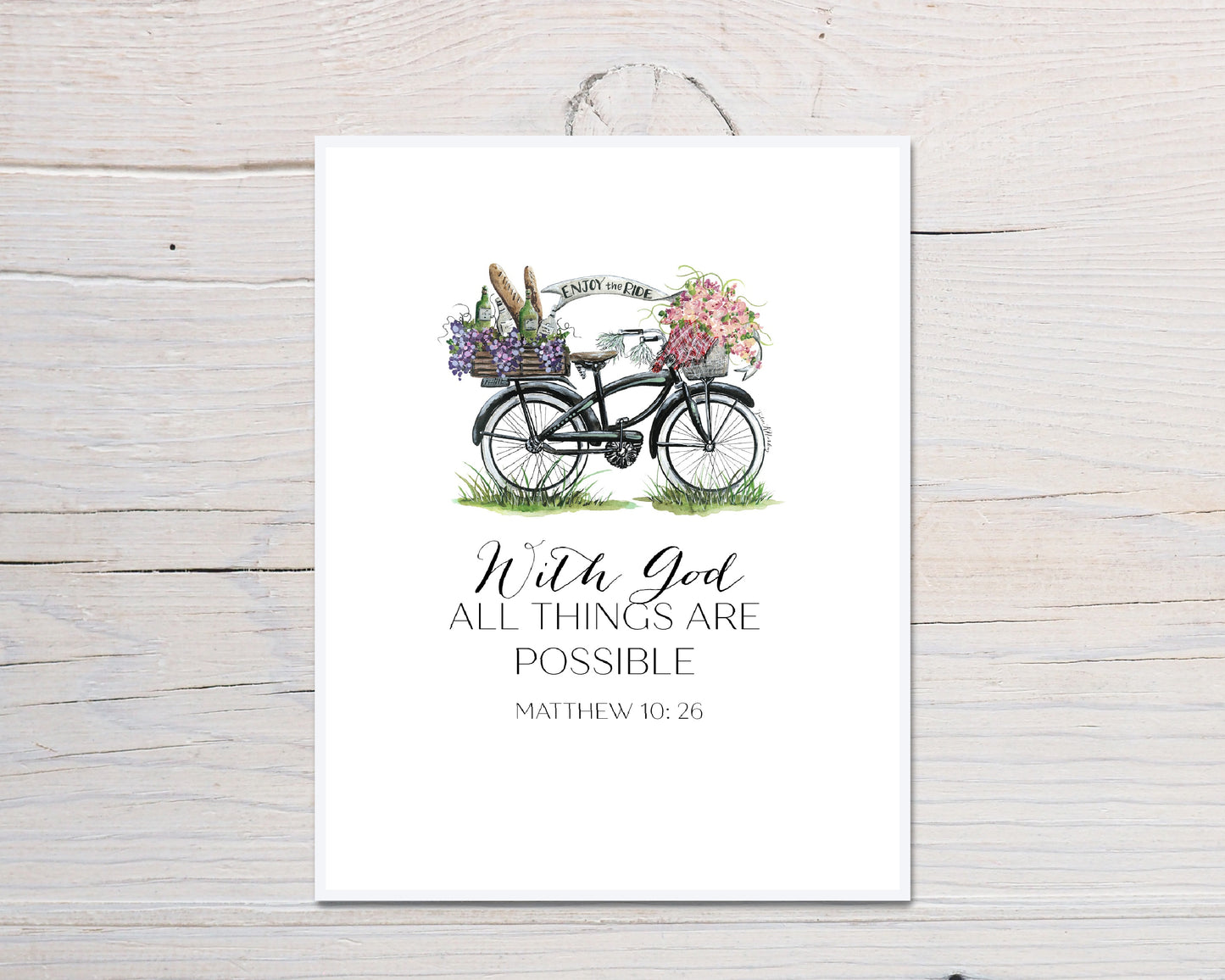Bike Message Scripture Card