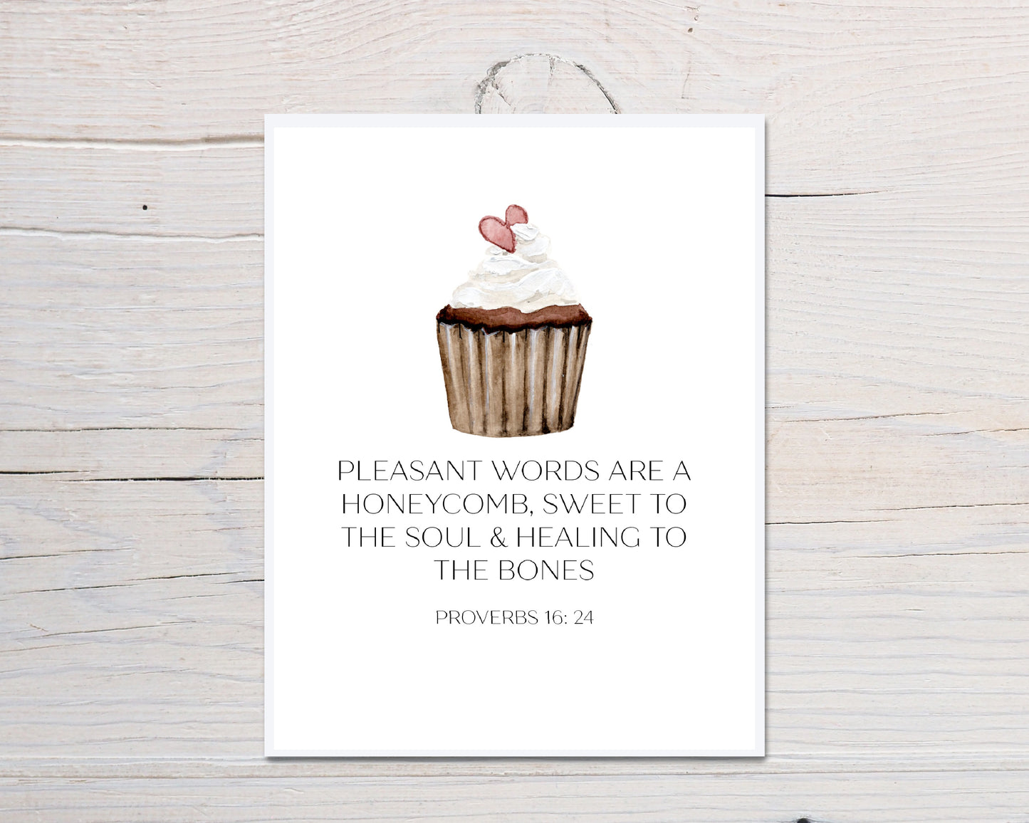 Cupcake Scripture Card