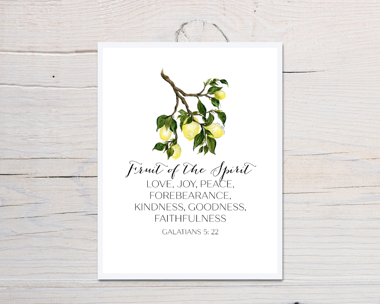 Lemon Branch Message Scripture Card