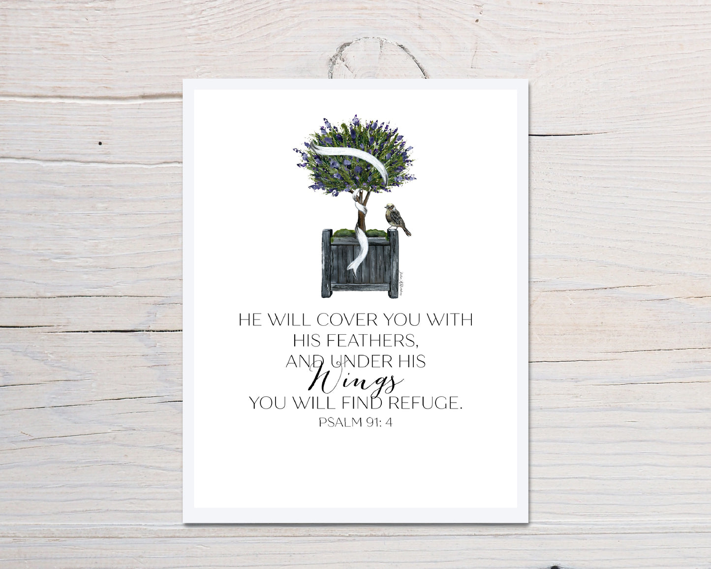 Topiary Message Scripture Card