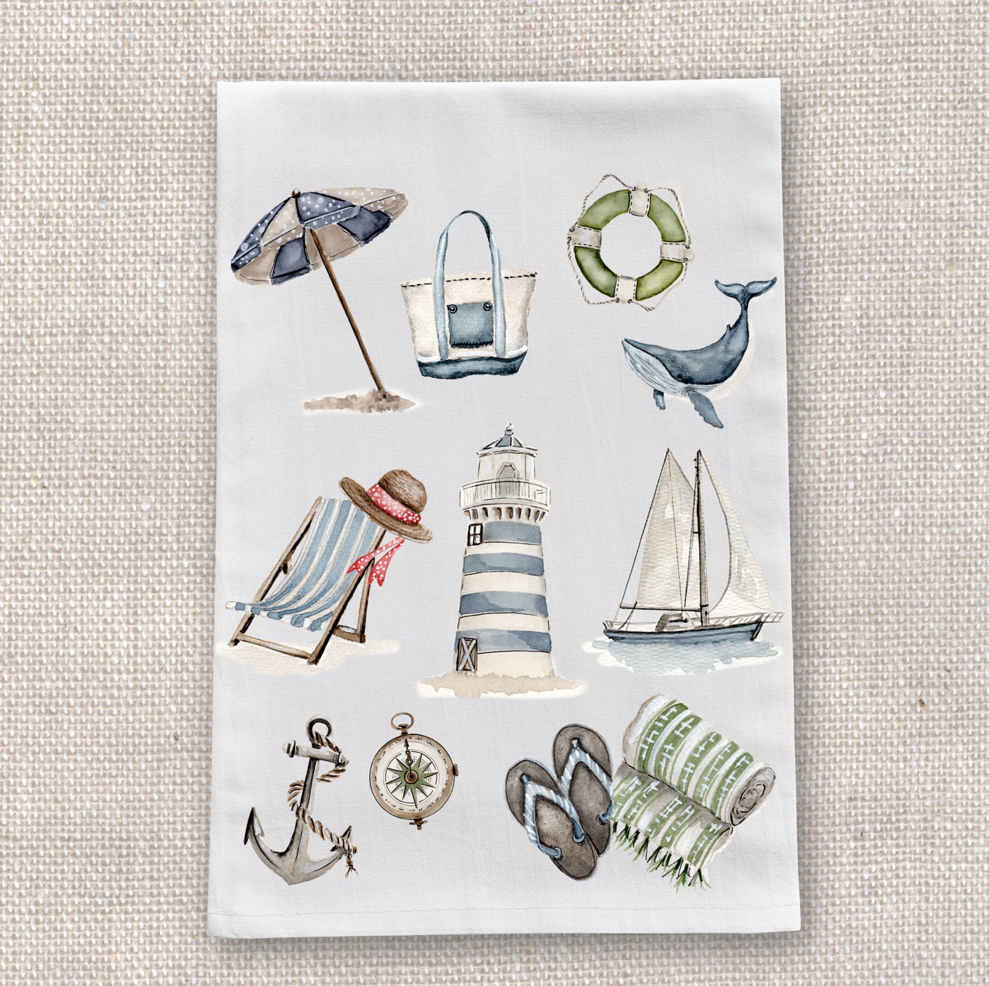Seaside Tea Towel