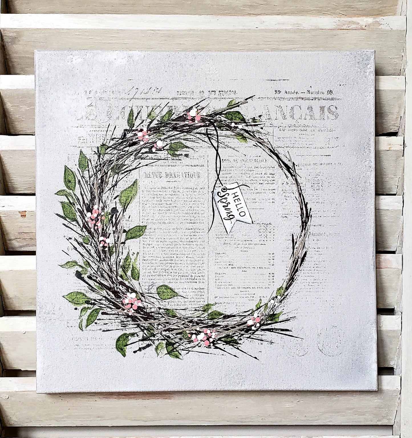 St Charles Women's Club  Spring Wreath #2
