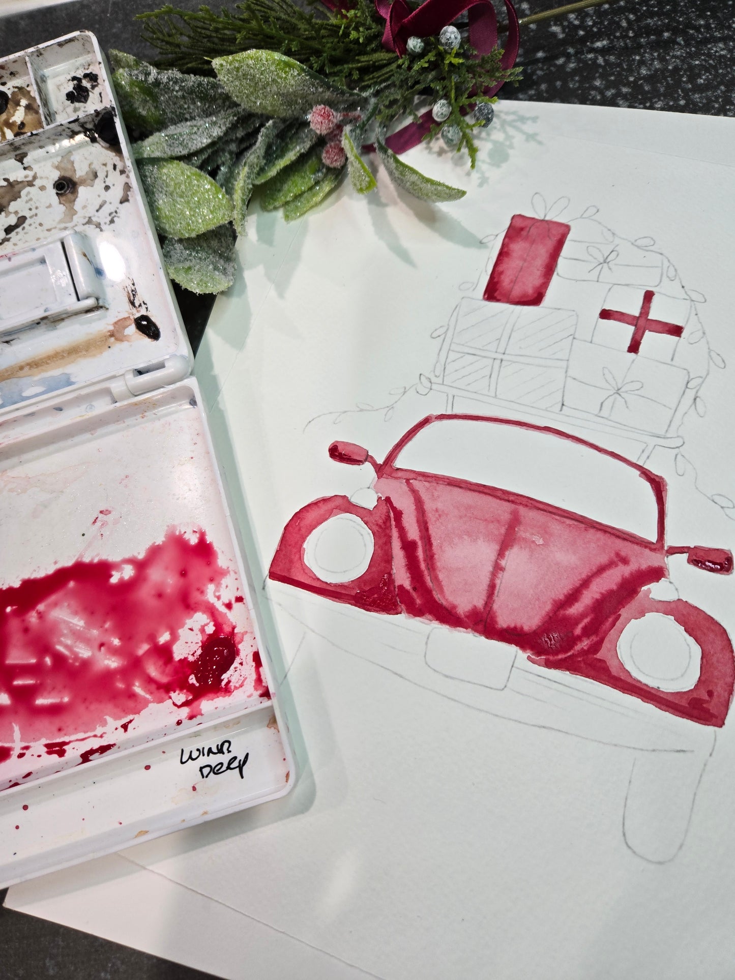 Holiday Fun Watercolor (Intermediate) Nov 20th