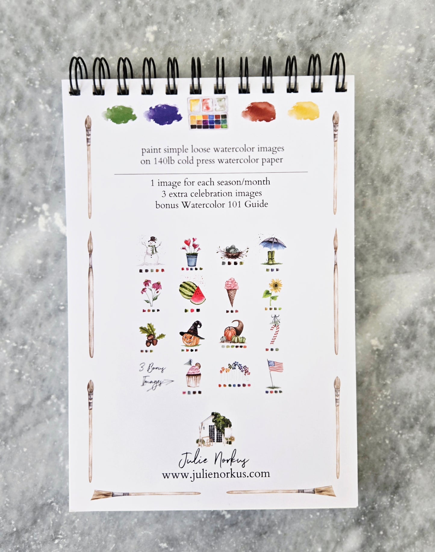 Workbook 12 Months of Watercolor