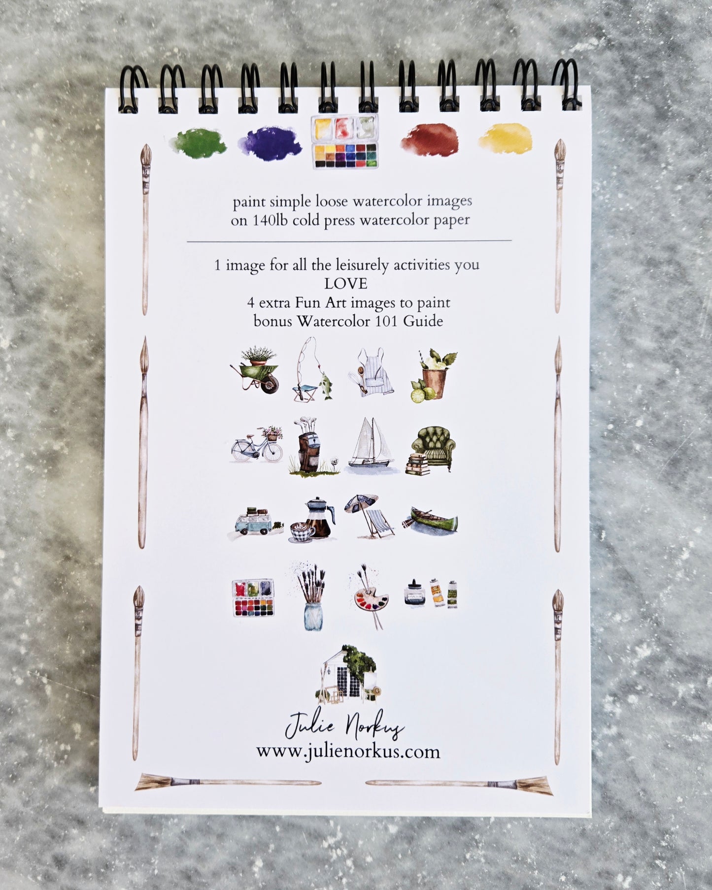 Workbook Leisure Activities Watercolor