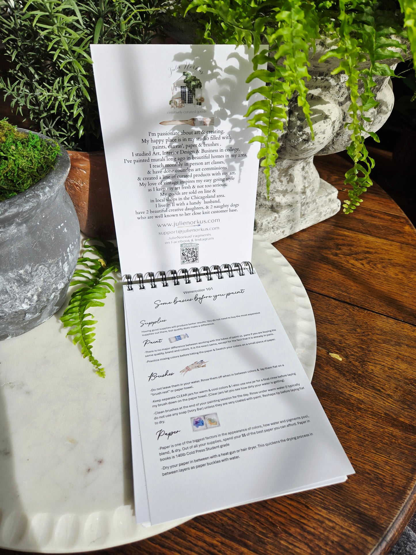 Workbook Houseplants Watercolor