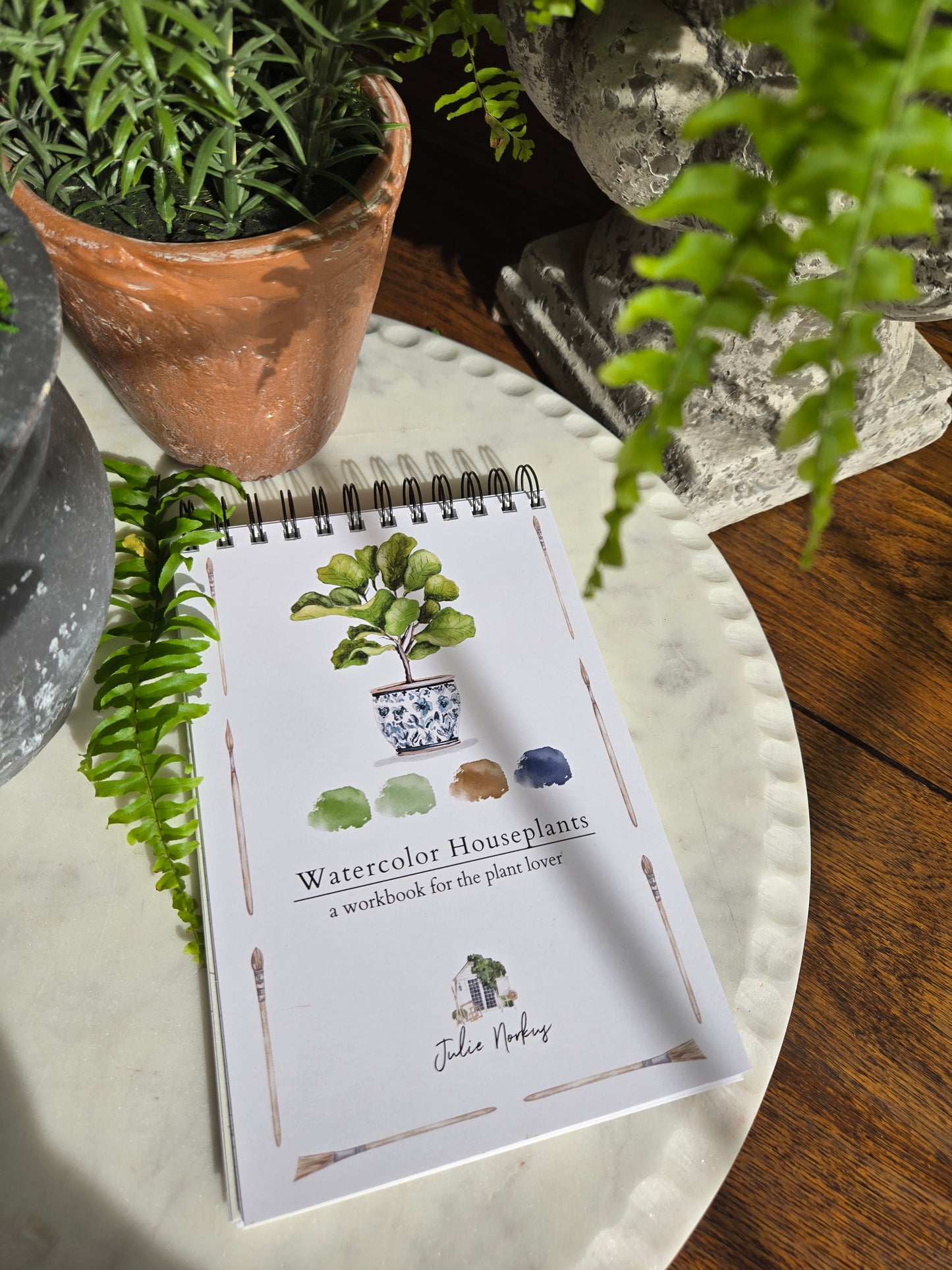 Workbook Houseplants Watercolor