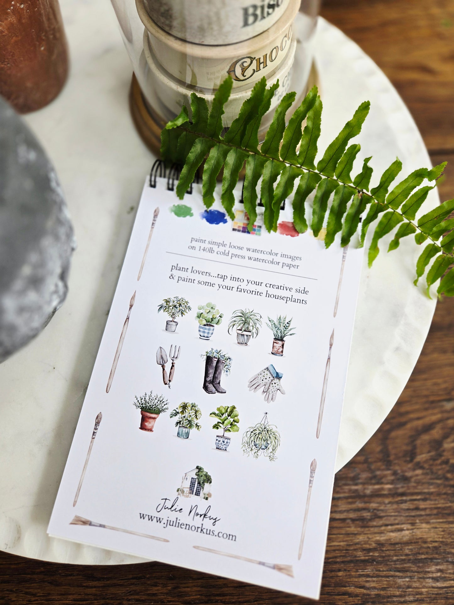 Workbook Houseplants Watercolor
