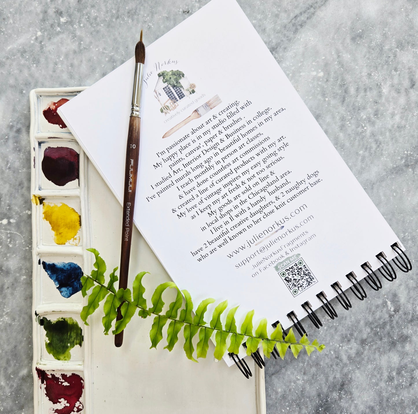 Workbook Houseplants Watercolor