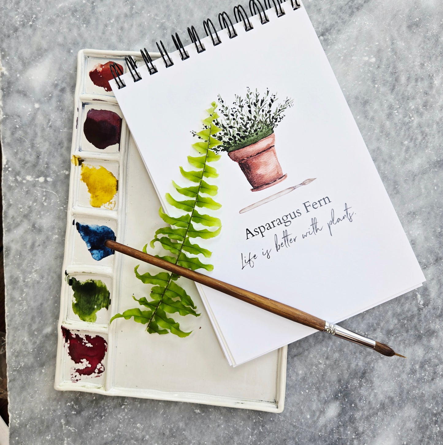 Workbook Houseplants Watercolor