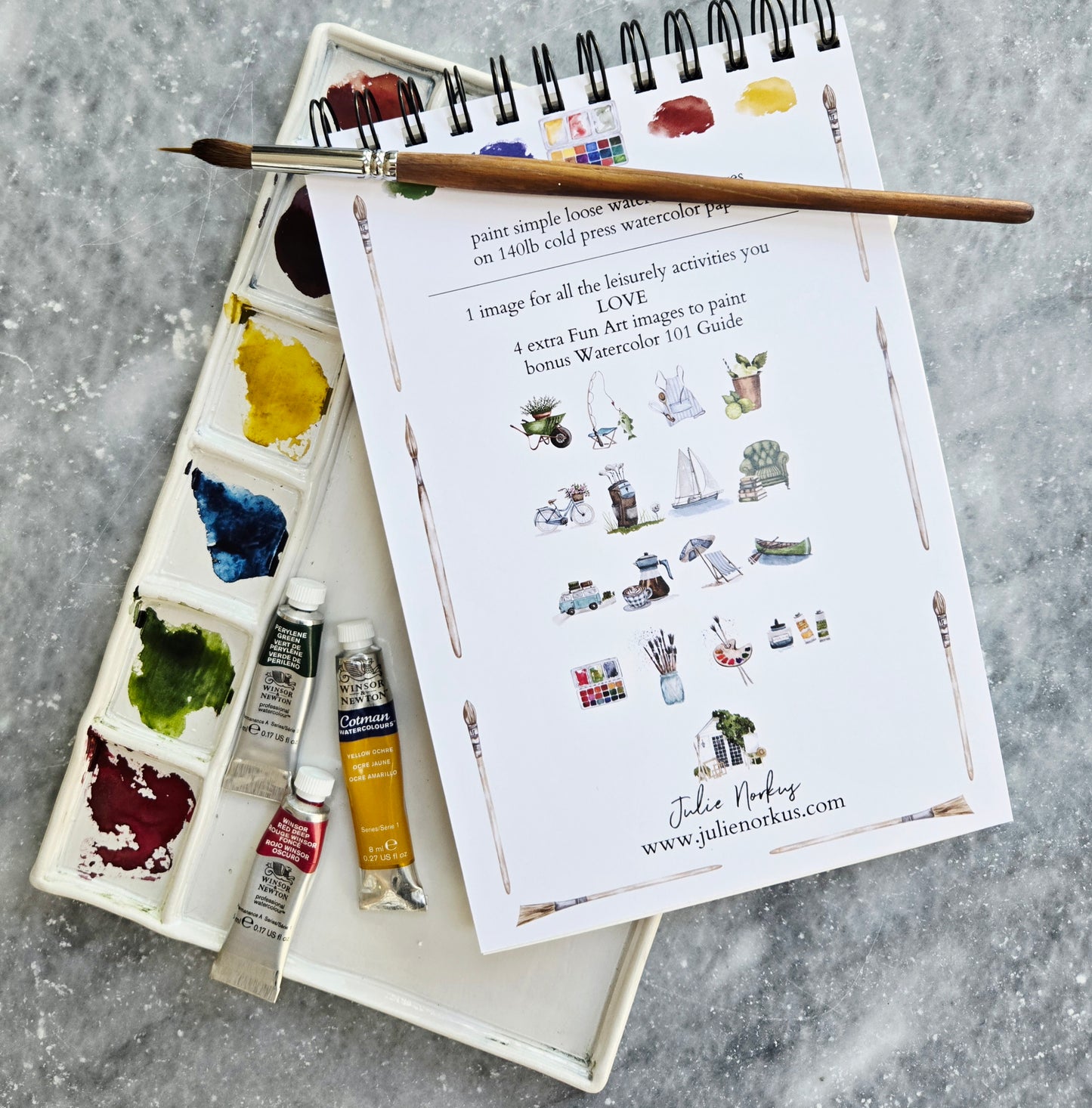 Workbook Leisure Activities Watercolor