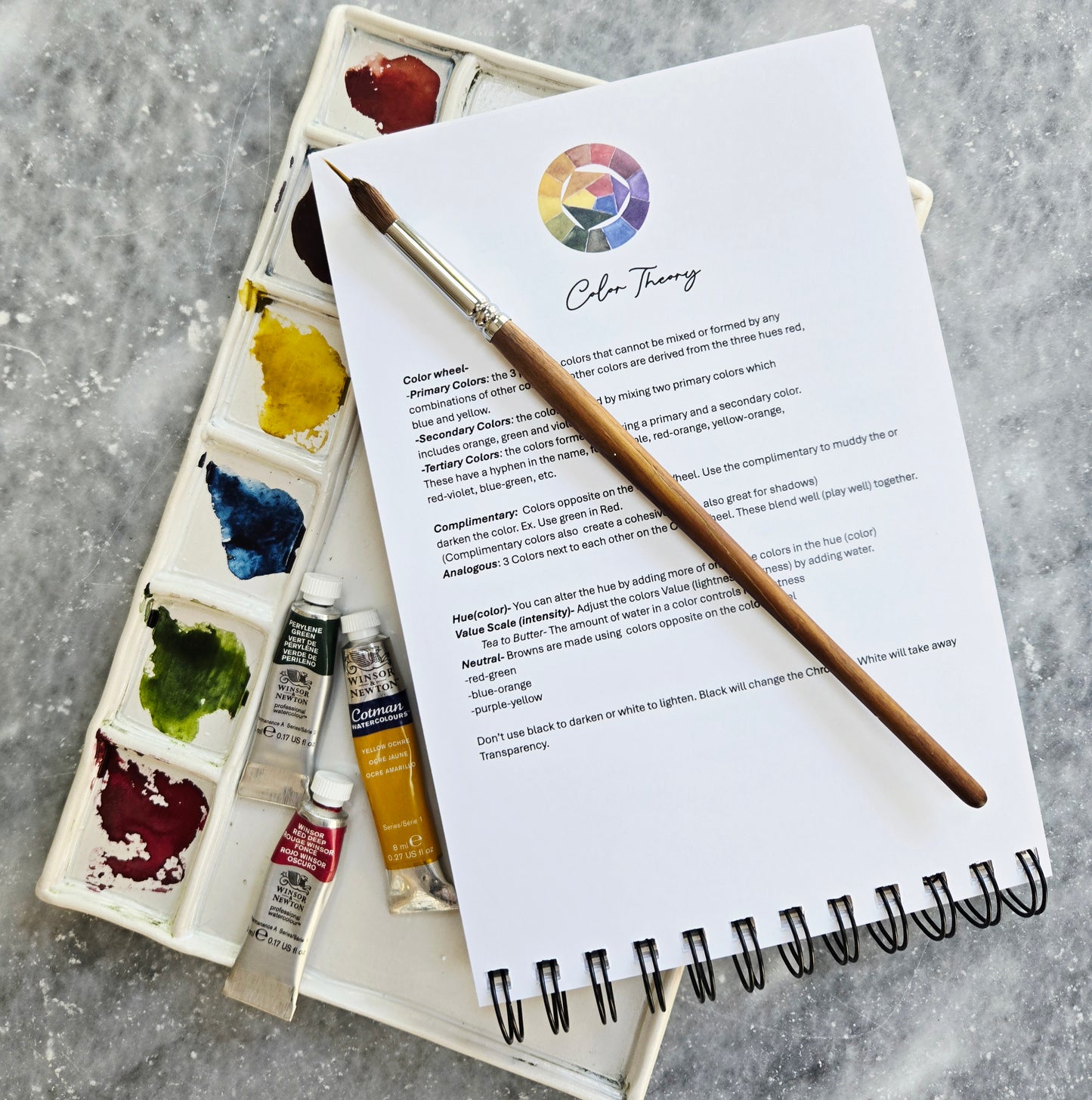 Workbook Leisure Activities Watercolor
