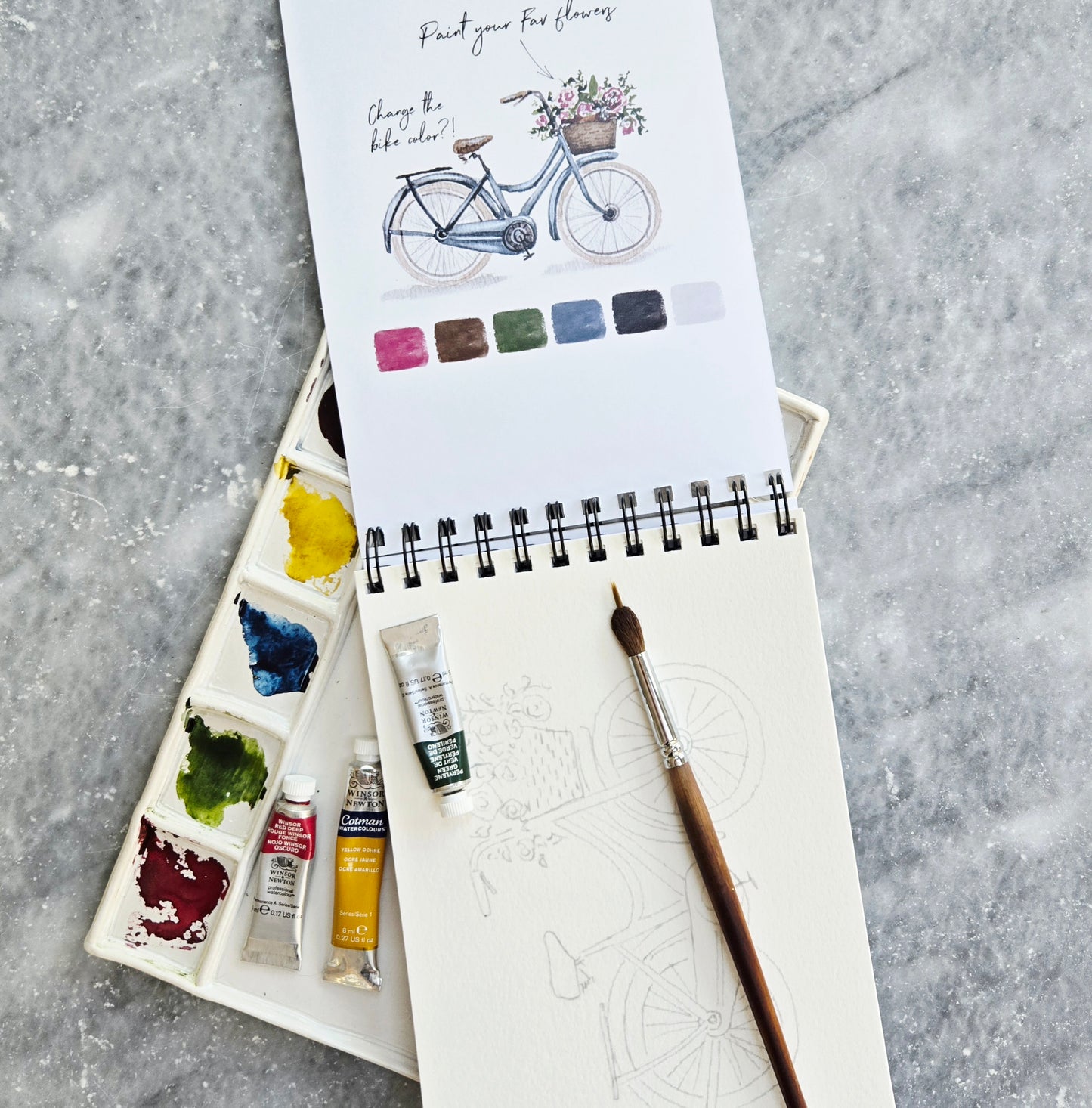 Workbook Leisure Activities Watercolor