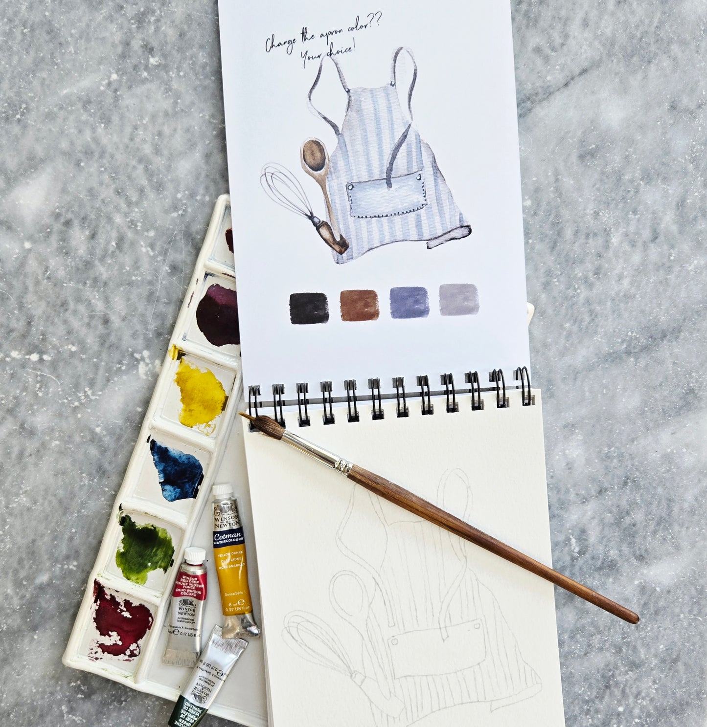 Workbook Leisure Activities Watercolor