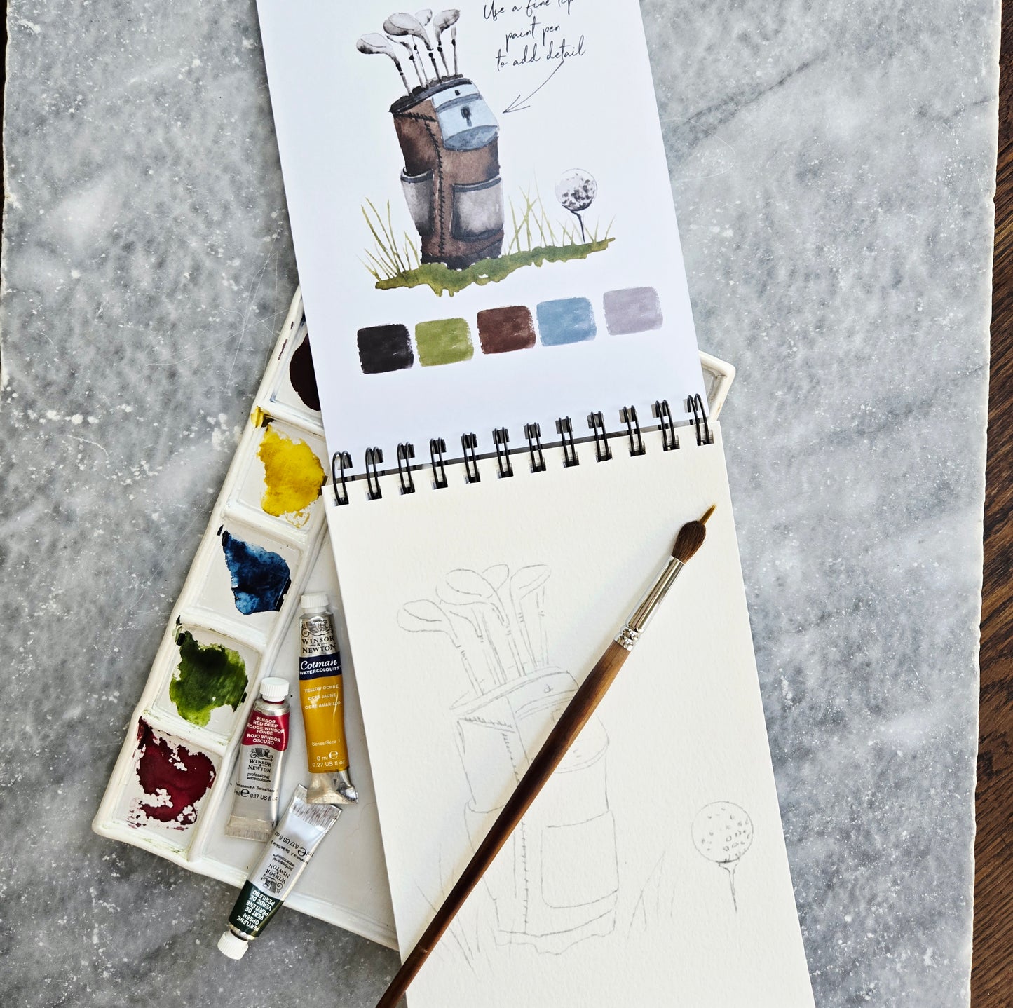 Workbook Leisure Activities Watercolor