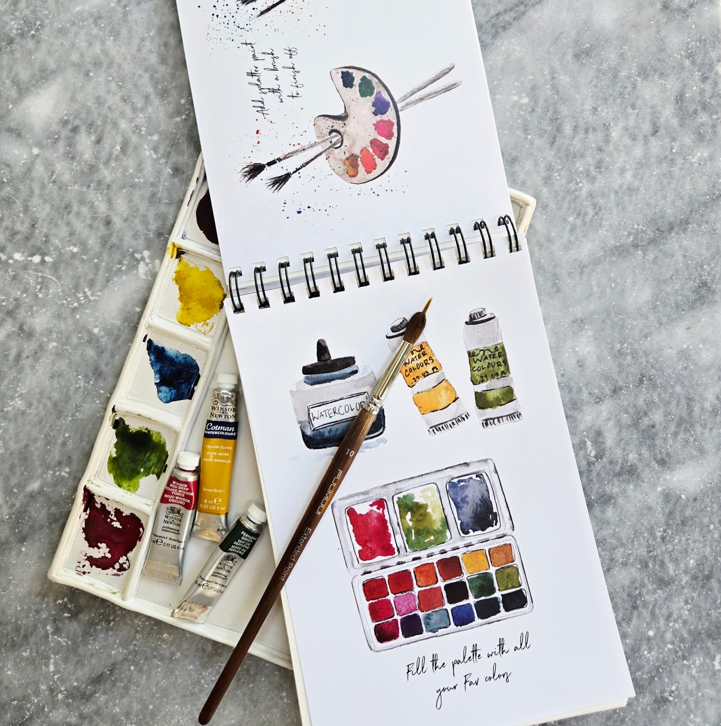 Workbook Leisure Activities Watercolor