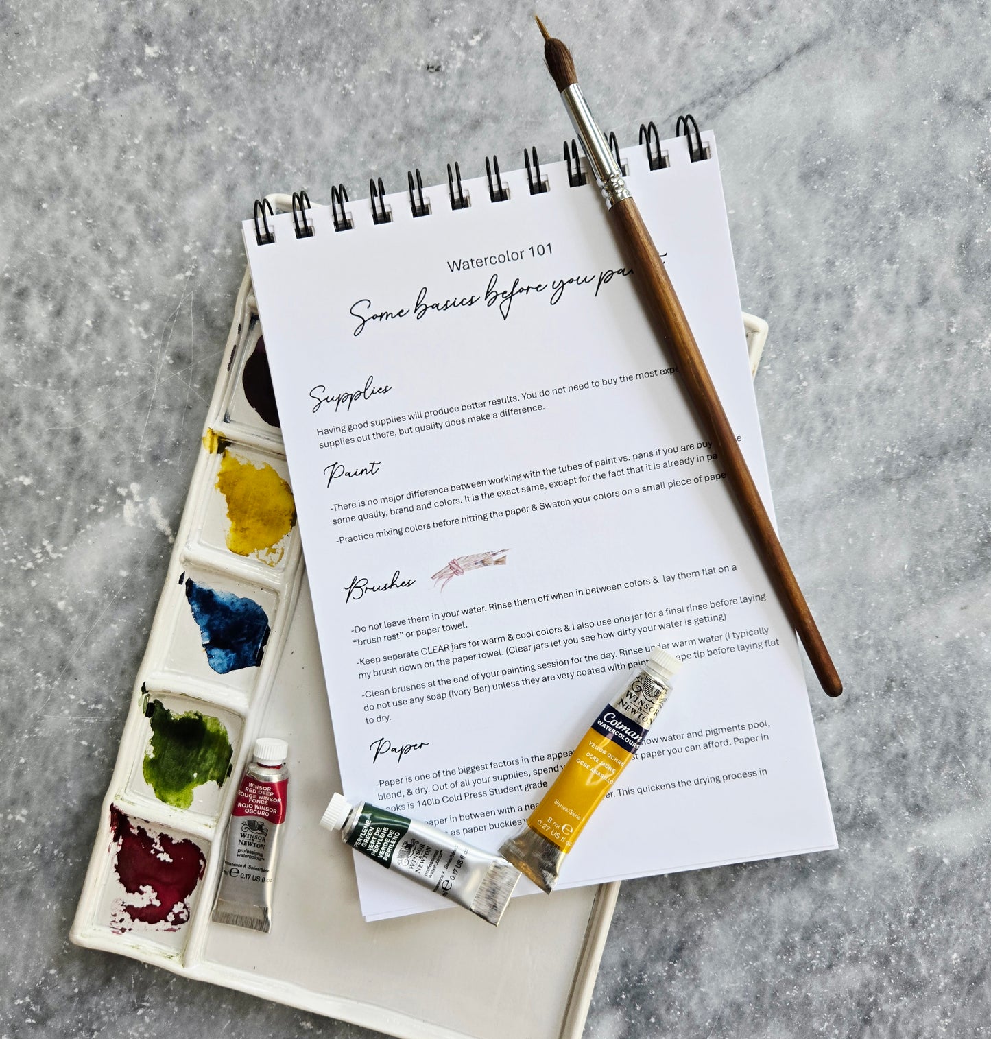Christmas Watercolor Workbook