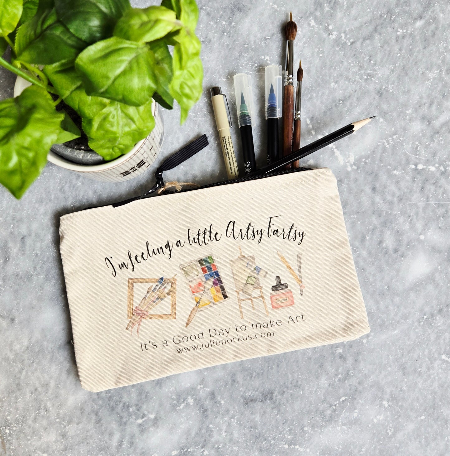 Art Supply Zipper Pouch