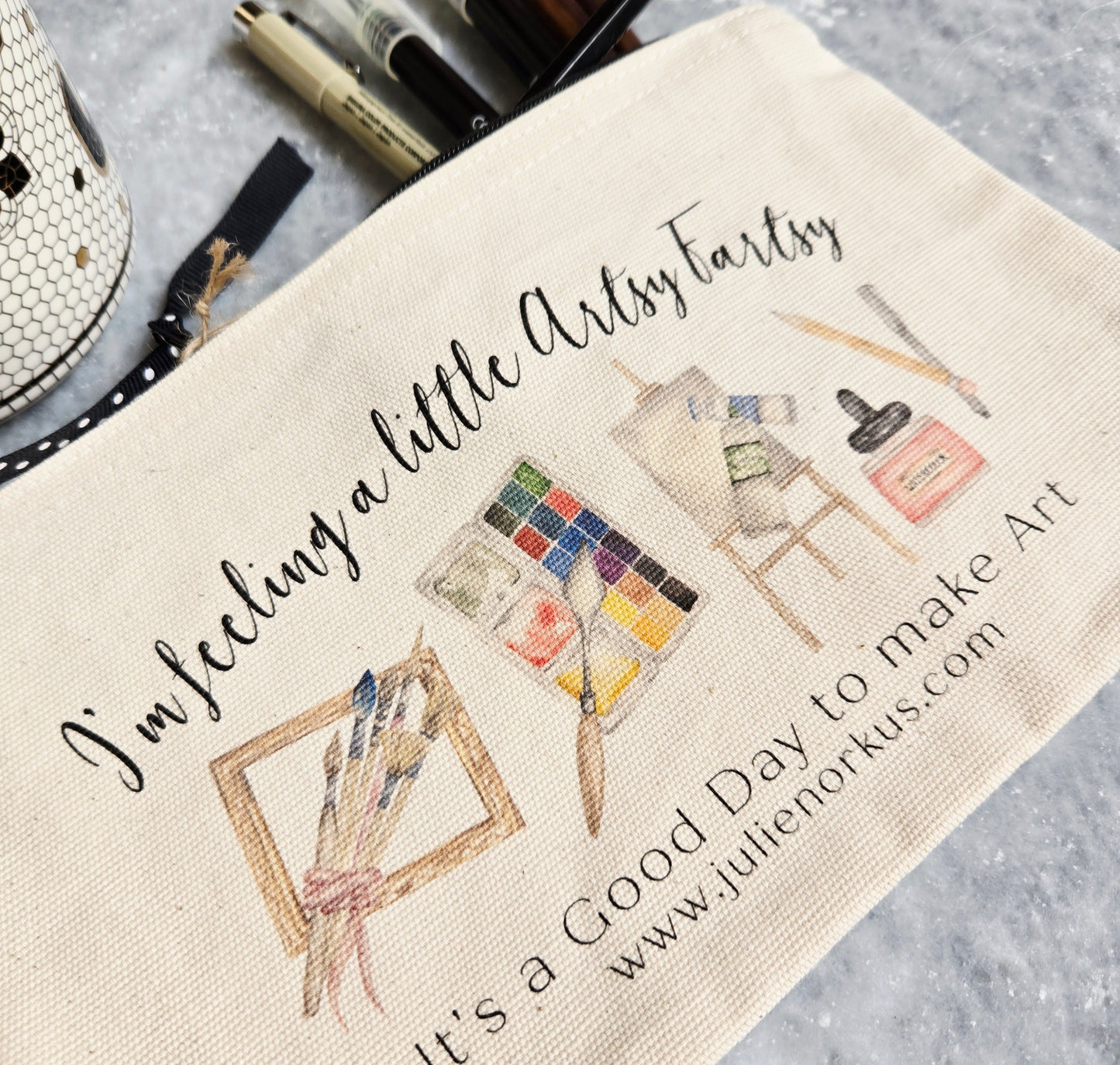 Art Supply Zipper Pouch