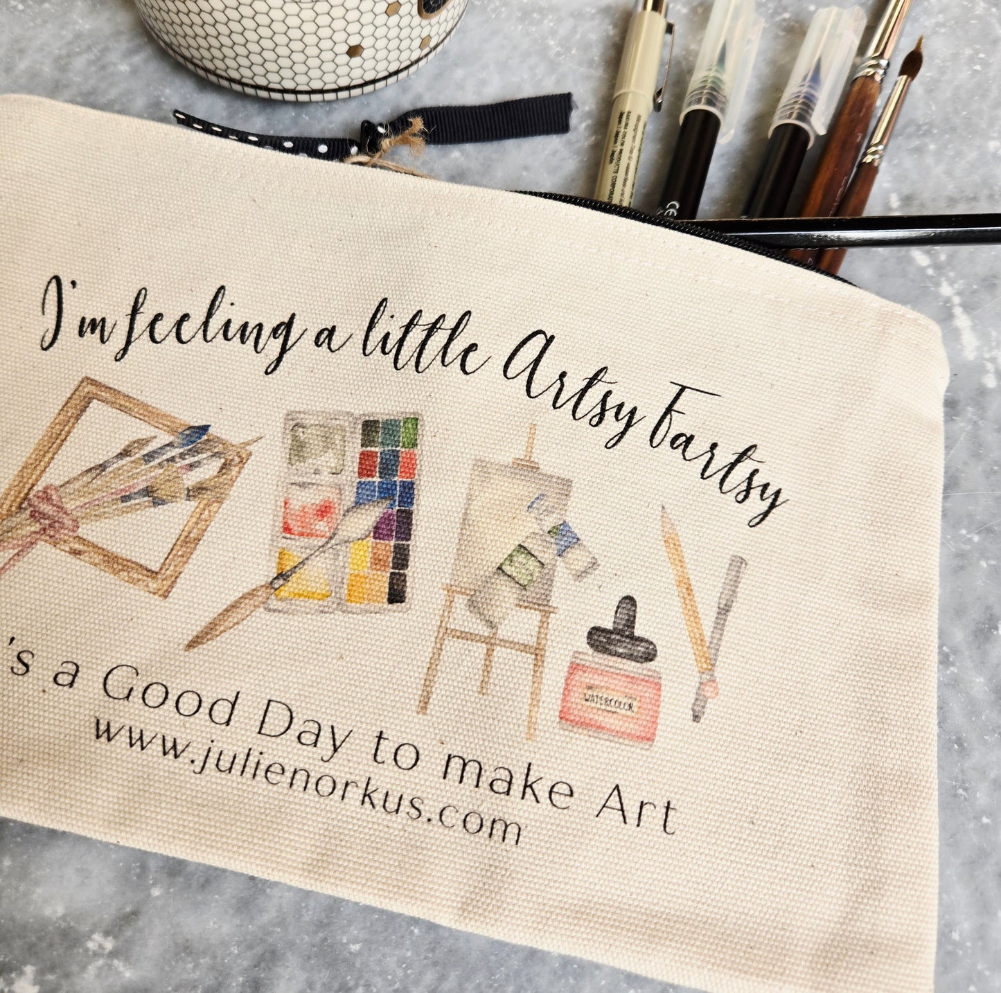 Art Supply Zipper Pouch