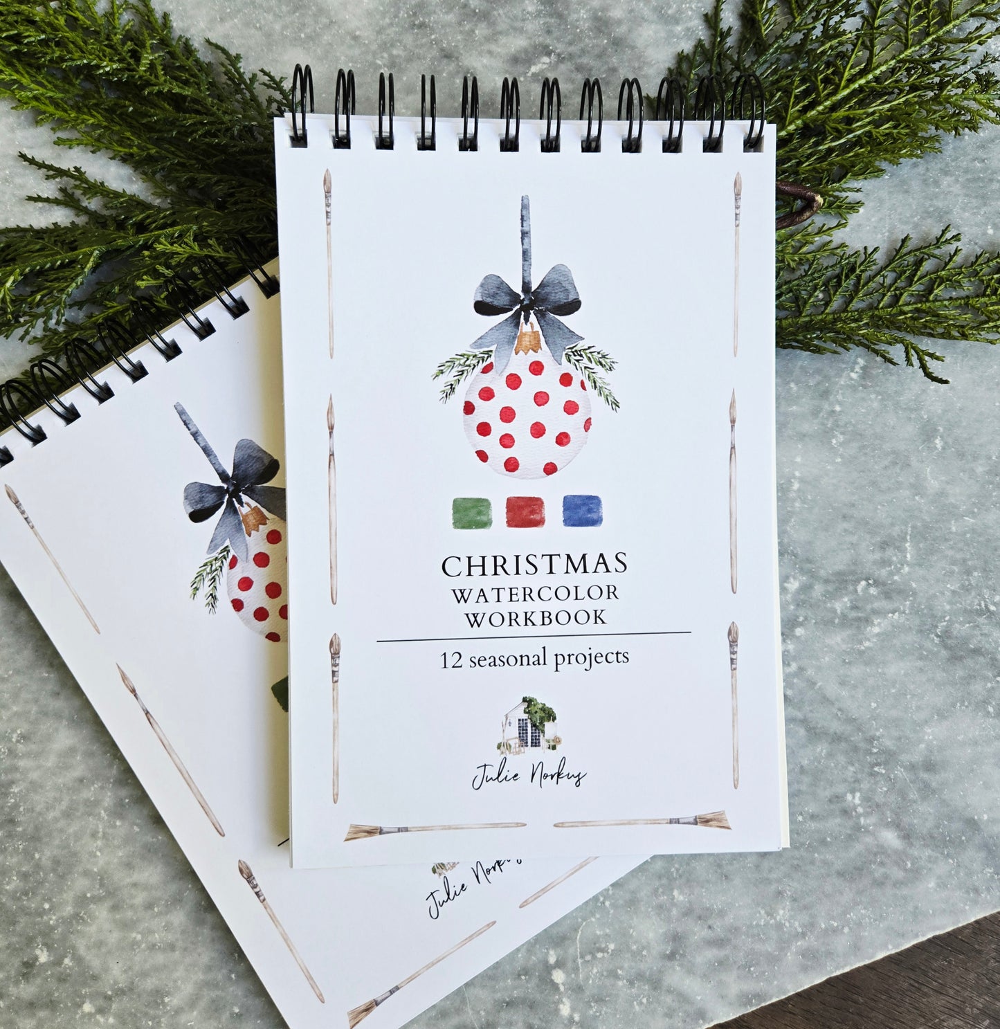 Christmas Watercolor Workbook