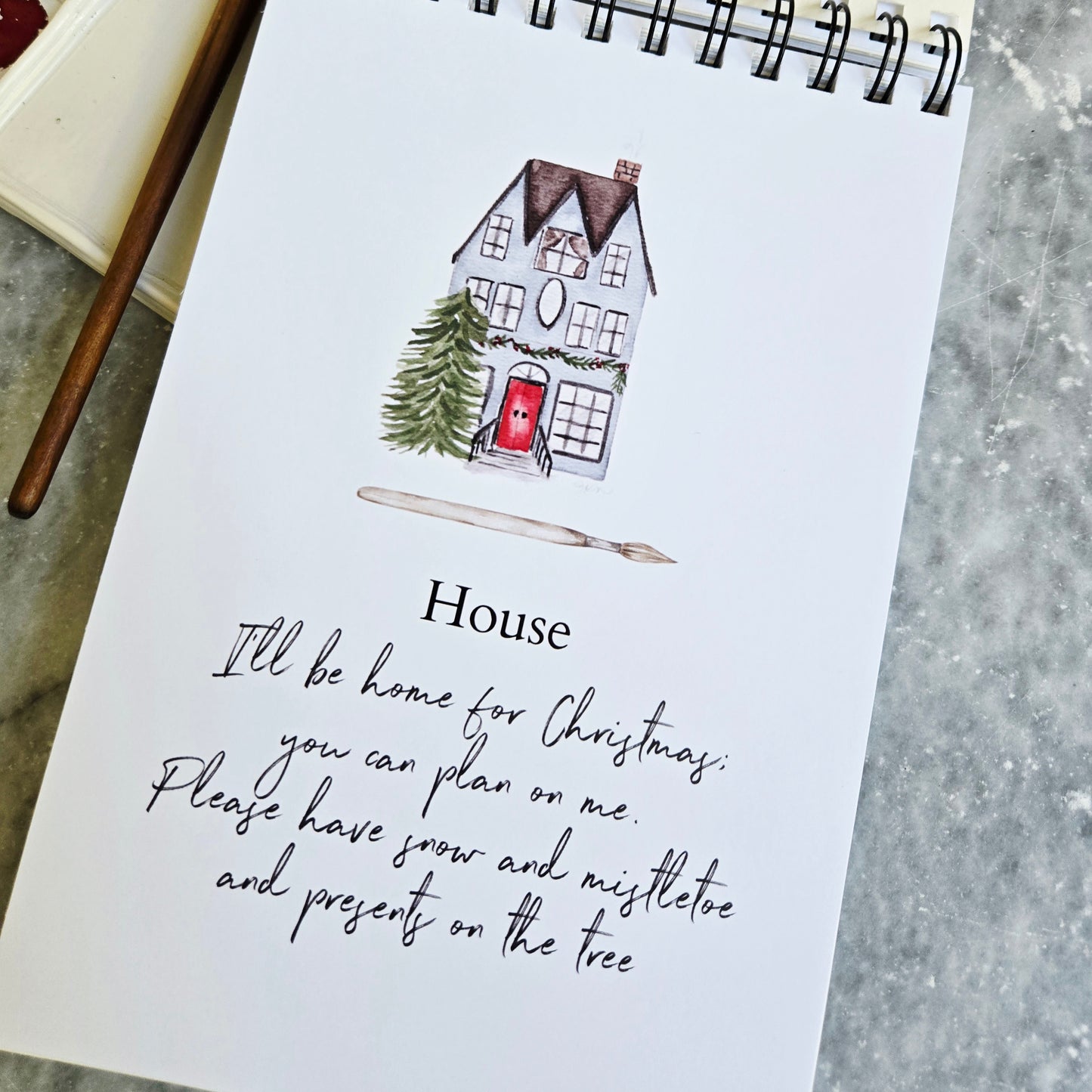 Christmas Watercolor Workbook