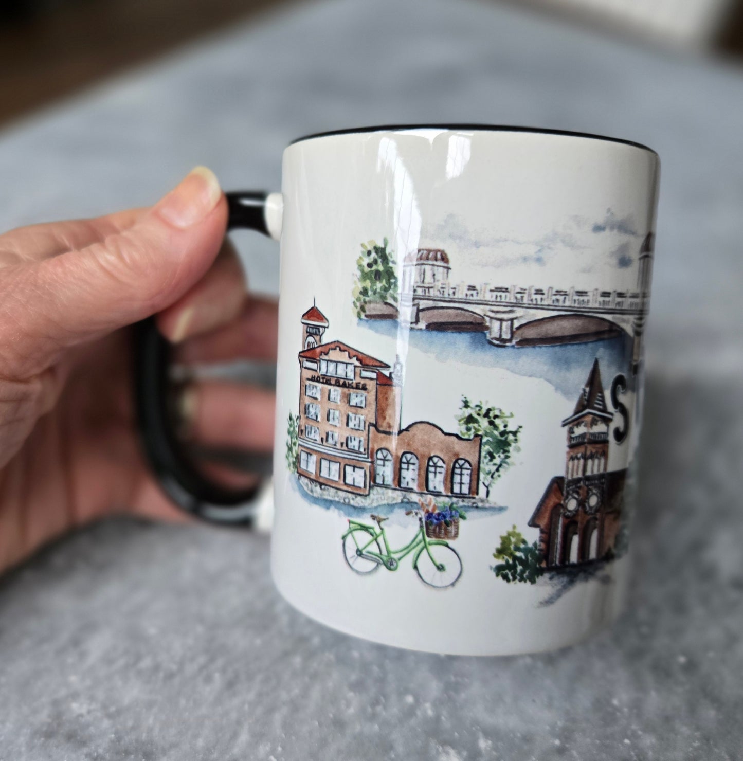 St. Charles Mug with Hometown Art