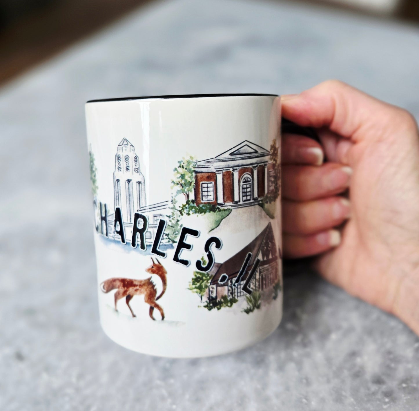 St. Charles Mug with Hometown Art