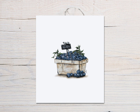 Blueberries Print