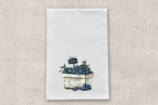 Blueberries Tea Towel