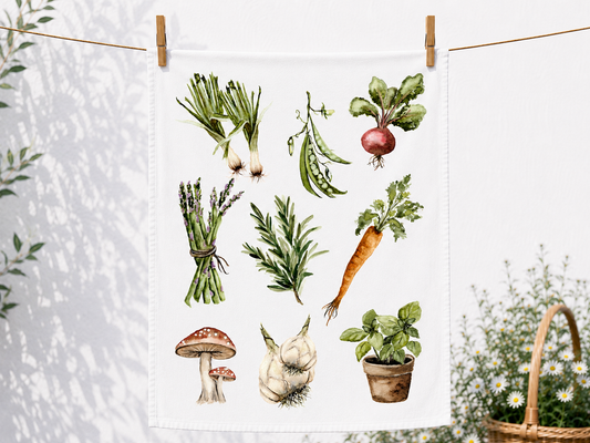 Veggies Tea Towel