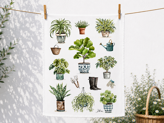 Plant Lady Tea Towel