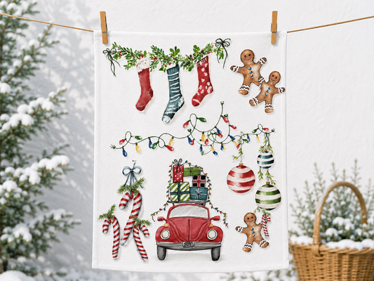 Christmas Fun  Tea Towel