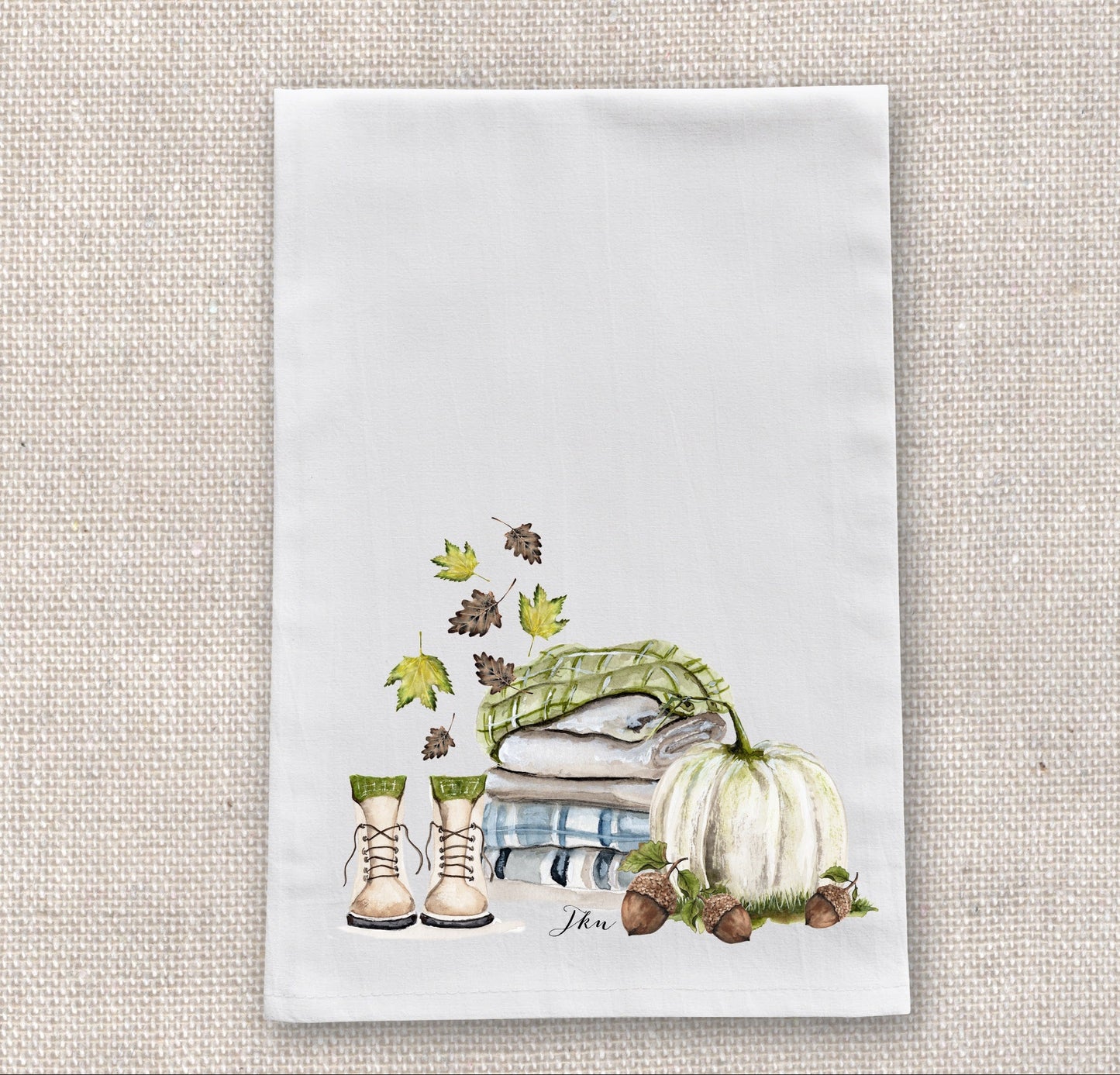 Cozy Fall Tea Towel