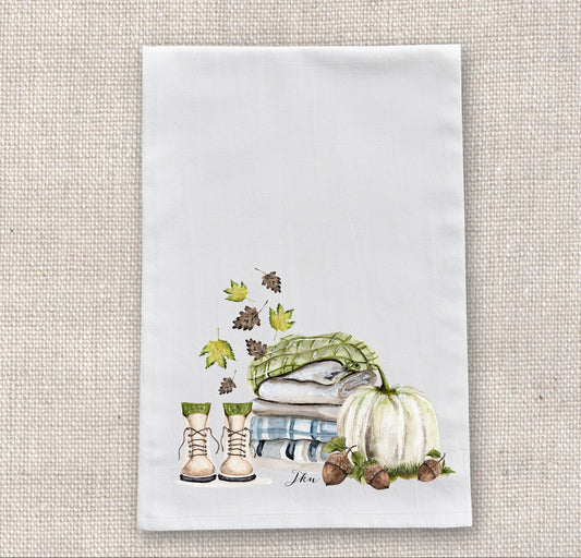 Cozy Fall Tea Towel
