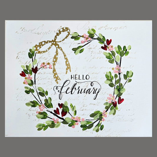 February Heart Wreath Workshop #2 Feb 5th