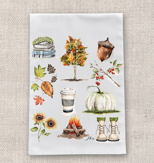 Fall Elements Tea Towel