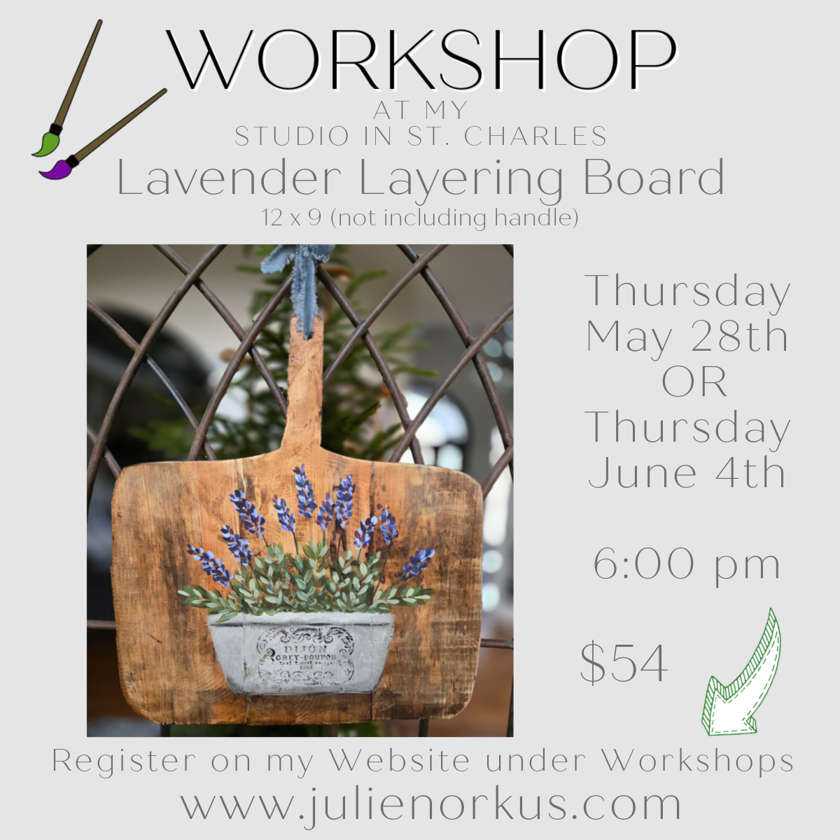 Lavender Layering Board #2 June 4th