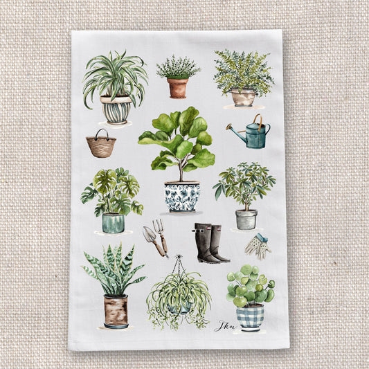 Plant Lady Tea Towel