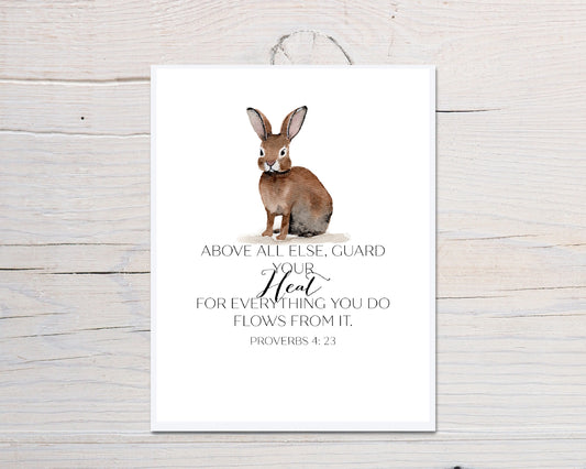Bunny Scripture Card