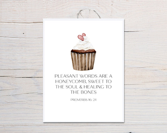 Cupcake Scripture Card