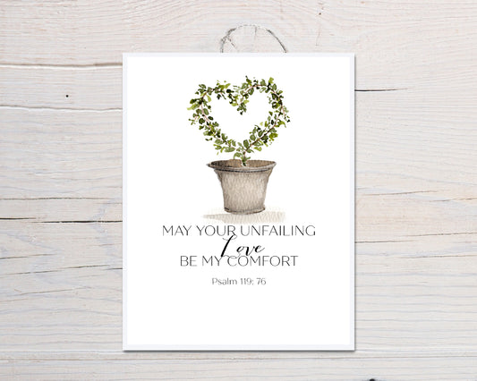 Heart Topiary Scripture Card
