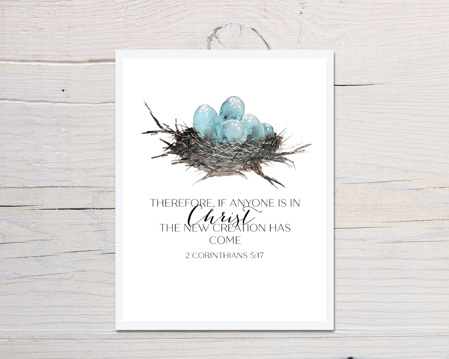 Nest Egg Message Scripture Card