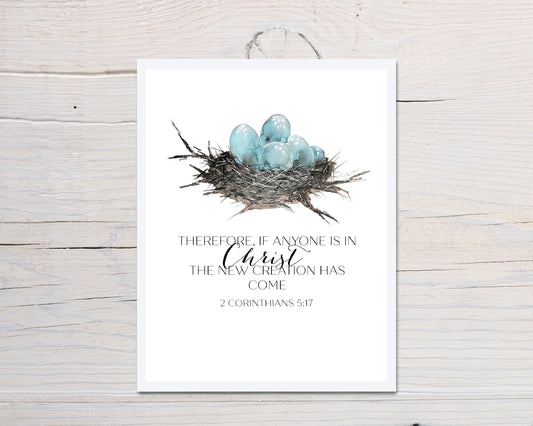 Nest Egg Message Scripture Card