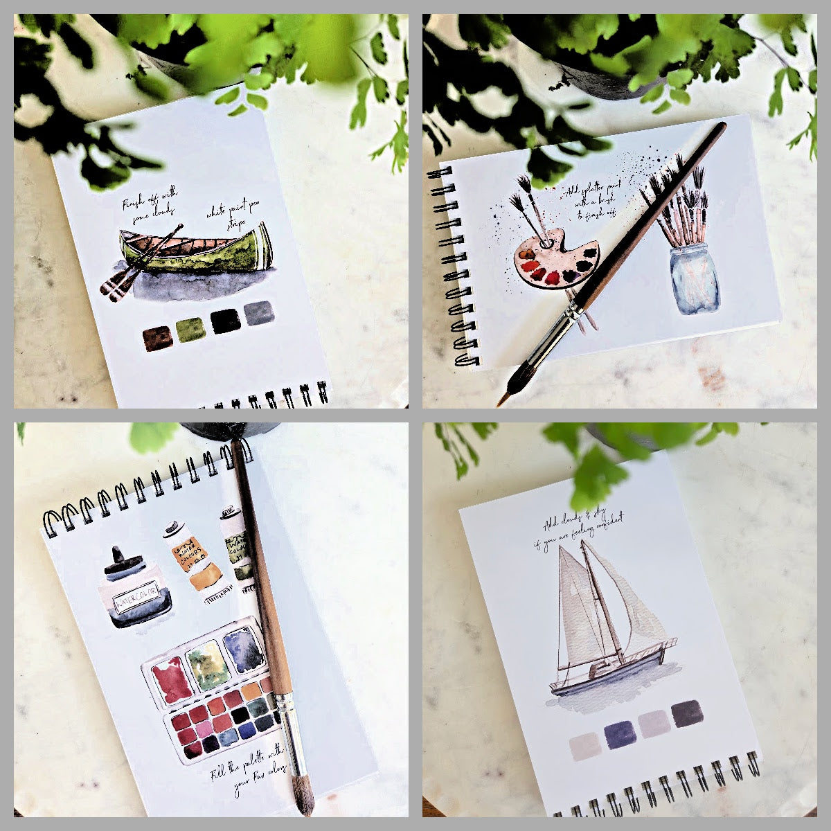 Workbook Leisure Activities Watercolor